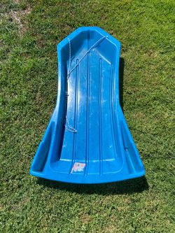 Blue Plastic Snow Sled