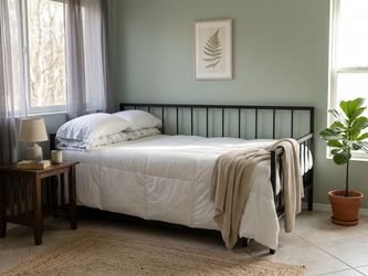 SALE! Black Metal Daybed Trundle + One FREE Mattress