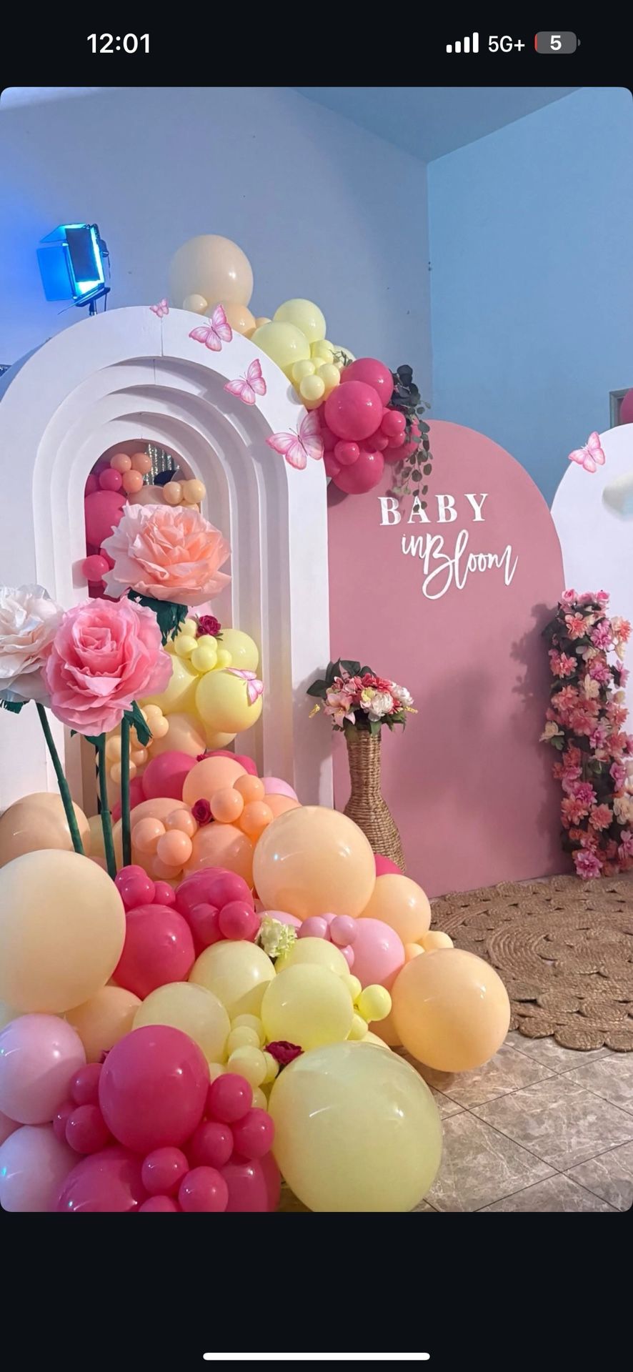 Baby Bloom Balloon garlands