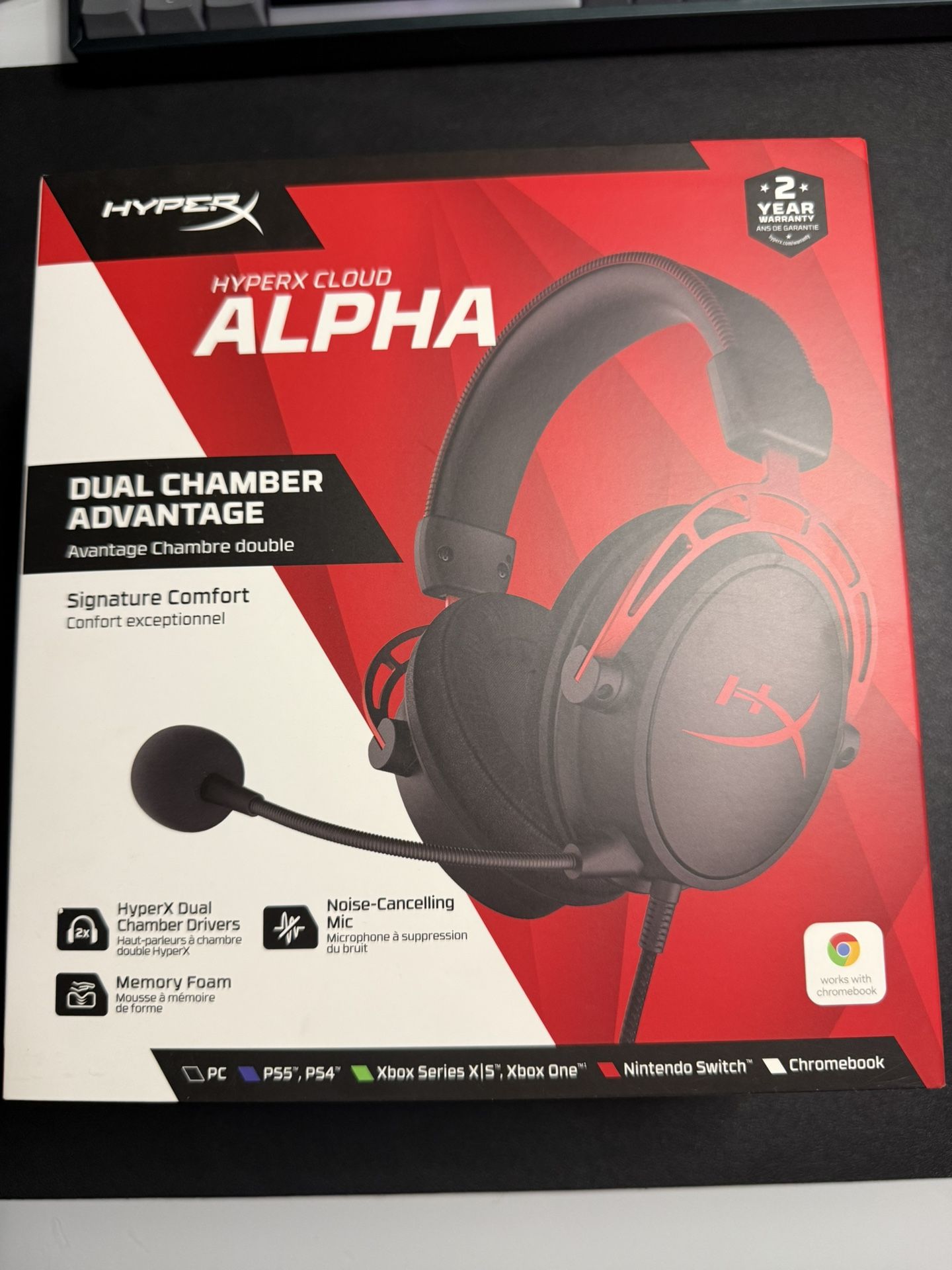 HyperX Cloud Alpha Gaming Headset (New/Sealed)