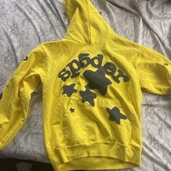 Yellow SP5DER hoodie M