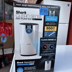 500 sq. ft. HEPA - True Console Air Purifier in Whites with Nanoseal, Cleansense IQ, Odor Lock