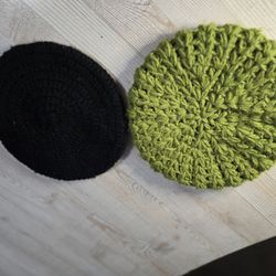 Lot Of 2 Crochet Hats