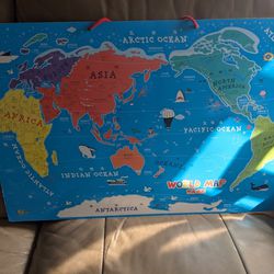 Magnetic World Map Puzzles 