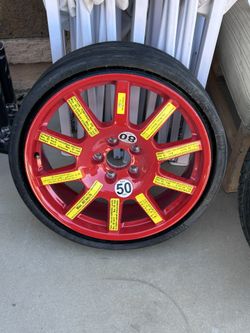 2015-2018 Porsche Macan Spare Red Rim Wheel