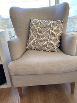 Warm Gray Upholstered Side Chair