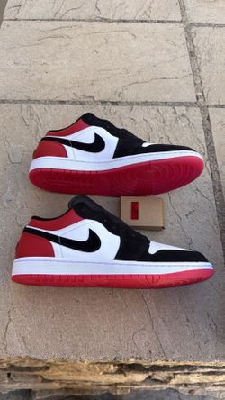 New Nike air Jordan 1 low SE Chicago black toe shoes white red Men’s 10.5 12