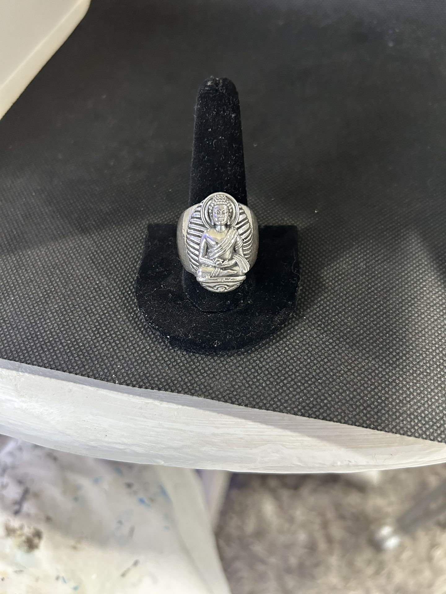 Buddha Ring Solid Silver