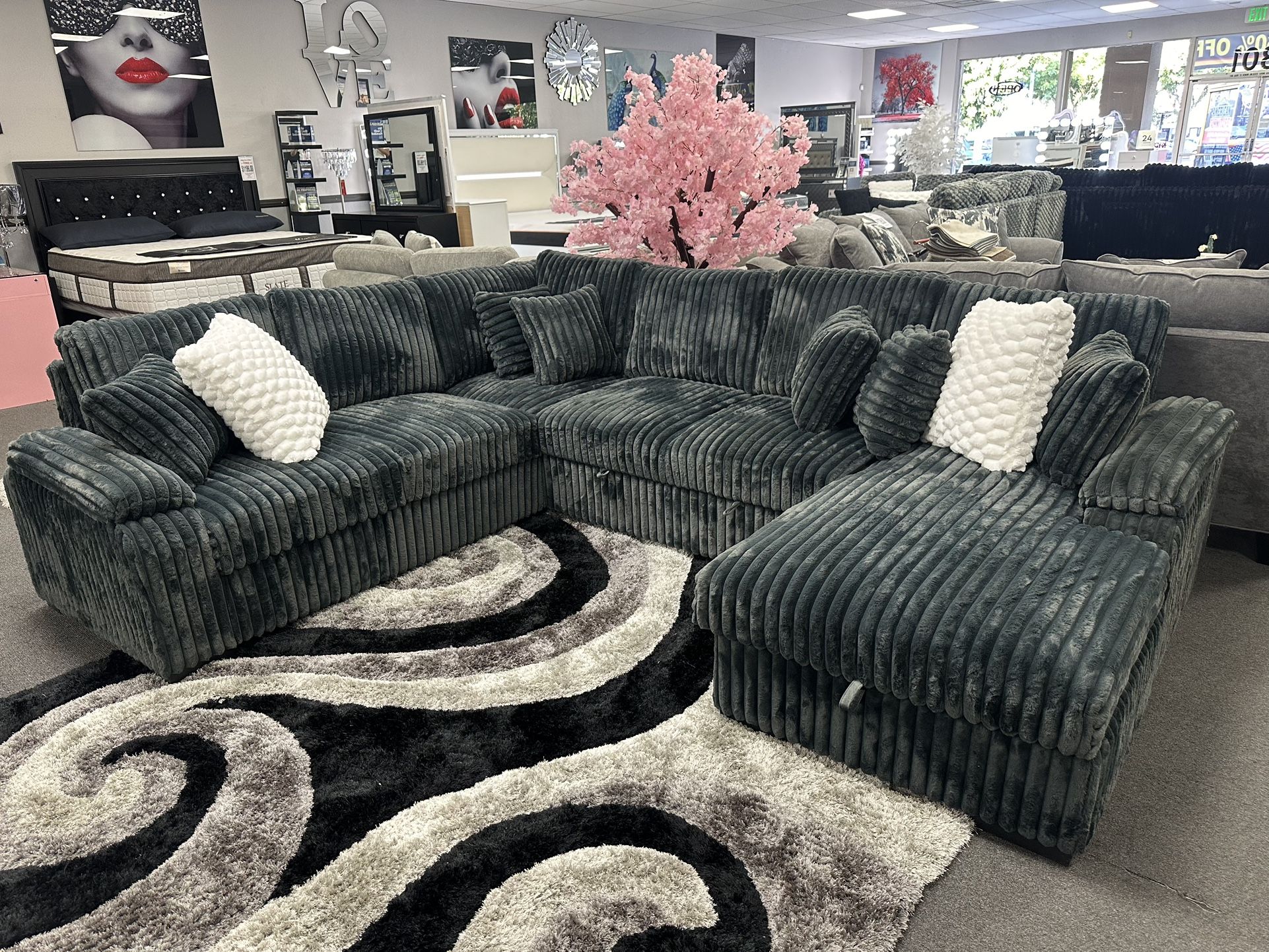 Gray Sofa Sectional Sleeper