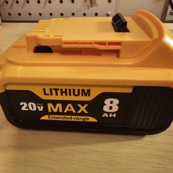 20 Volt 8 AH Replacement Battery For Power Tools 20Volt