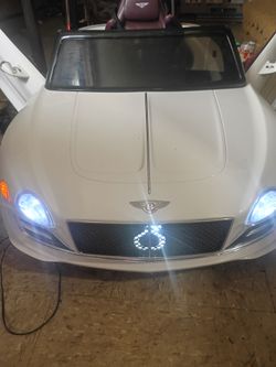 Bentley one-seater ride along car for kids