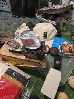 Baseball cards and sports items