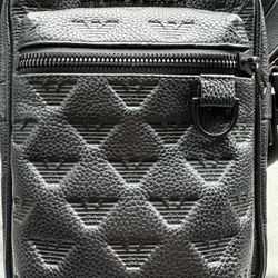 Leather Armani Messenger Bag 