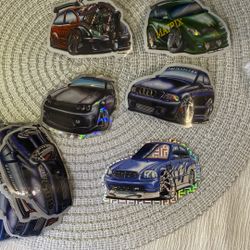 Old School Sports Car Stickers 