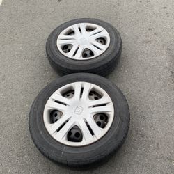 2 — 175/65r15 4x100 4x3.94 Stock Honda Fit Civic Scion Xa Xb Ia Echo Corolla Miata Wheels Rims Tires!