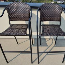 Bar Height Patio Chairs (stackable)