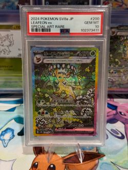 PSA 10 Leafeon ex 200/187 SAR Terastal Festival ex SV8a Japanese Pokemon
