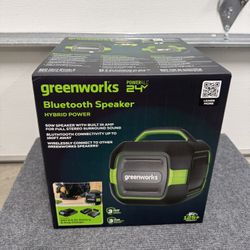 Greenworks 24V Bluetooth Wireless Speaker + Battery & Charger - Brand New