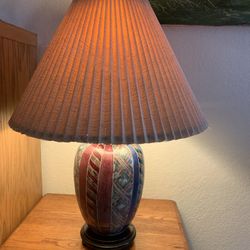 Vintage Wildwood Porcelain Chinoiserie Ginger Jar Table Lamp 