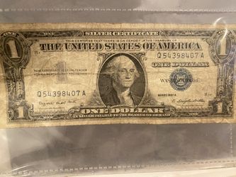 $1 Dollar Bill Silver Certificate 