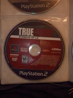 True Crime Streets of LA PS2 Disc