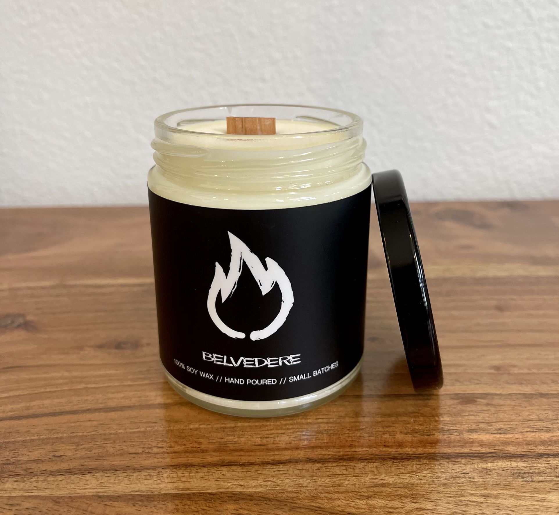 NEW Belvedere PDX Soy Wax Candle - Cedar Wood/Tobacco/Bergamot