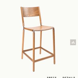 FYRN Linden Counter Stools X 2 (oxidized oak and copper bronze)