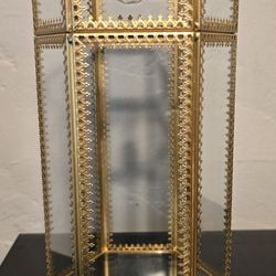 Make-up Brush Holder Glass Metal