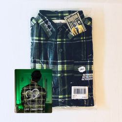 Cakeworthy Beetlejuice Beetlejuice Flannel Unisex Size XL