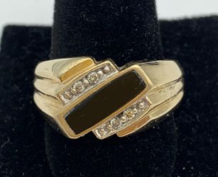 Mens gold ring #29926