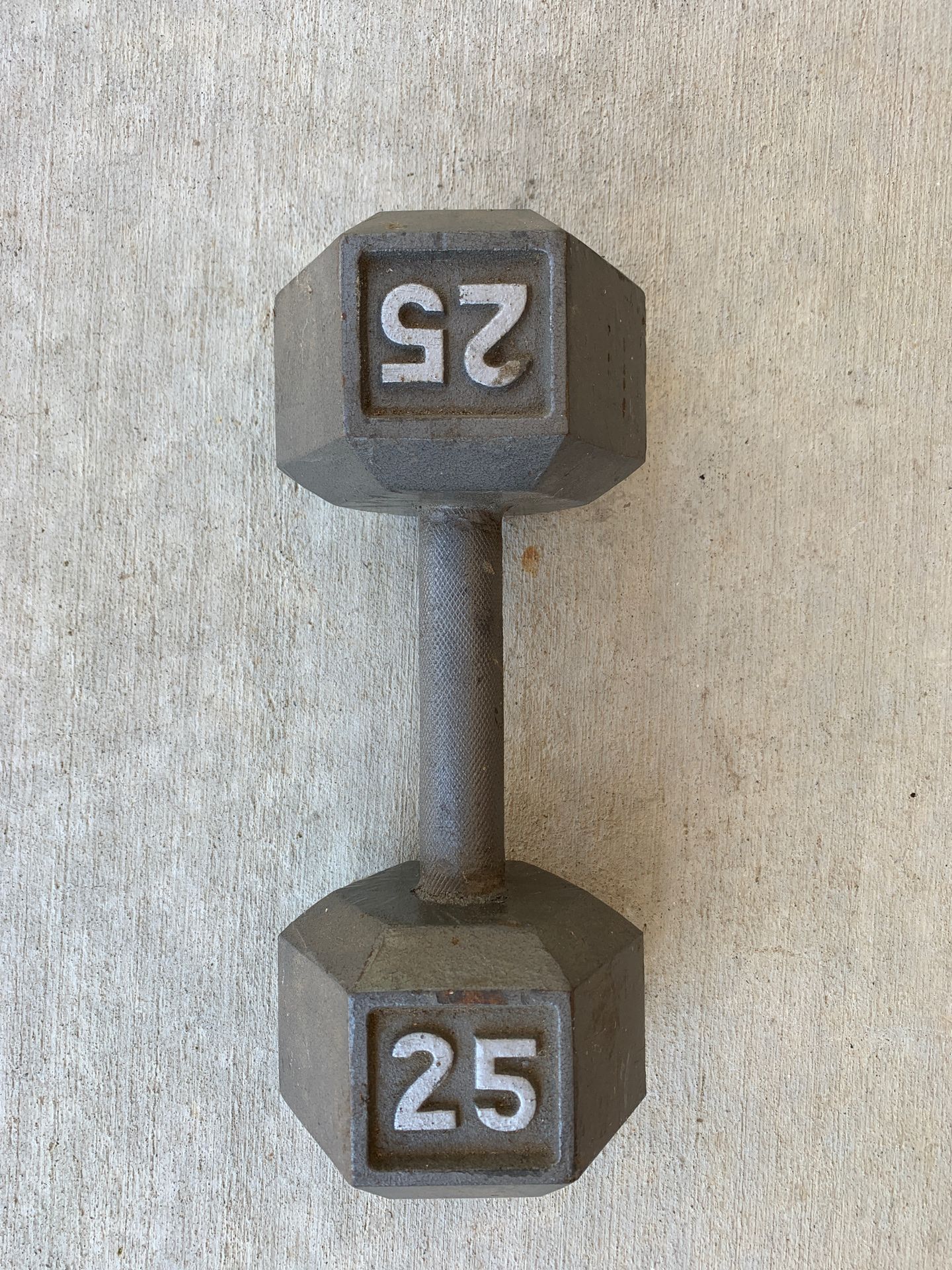 25 lb Cast Iron Dumbbell Weight (single)