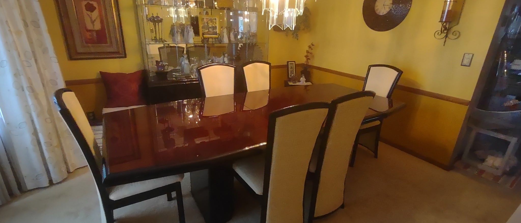 Black Lacquer Dining Room Set