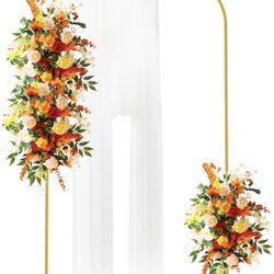 Metal Arch Backdrop Stand 6.6FT Gold X(8)