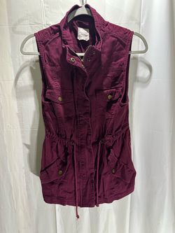 Harper Heritage Maroon Utility Vest Size L