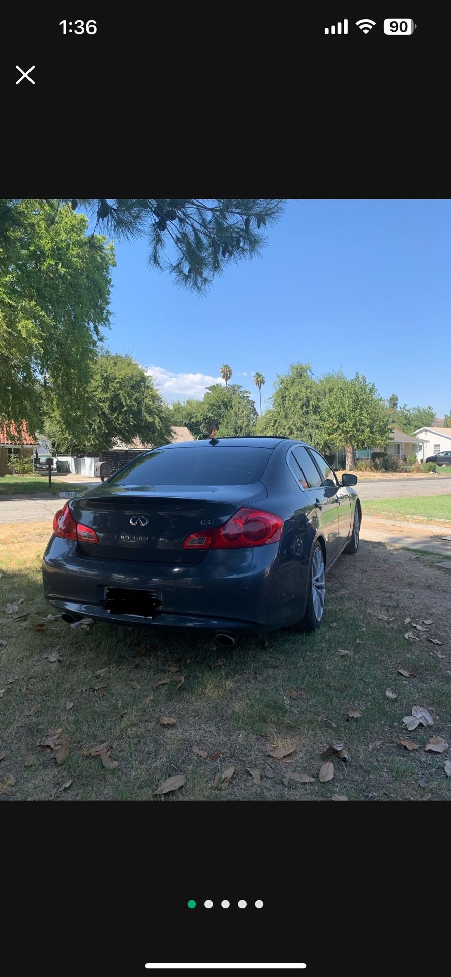Infiniti Trunk Sedan G37 G35