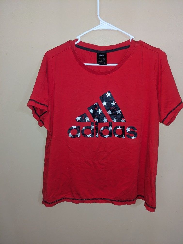 Red Adidas T-shirt 1X