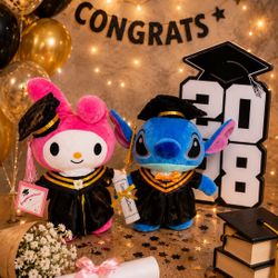 Hello Kitty Graduation Plushies