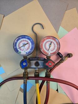 Yellow Jacket Titan A/C Manifold Gauge Set with Hoses & Ball Valves