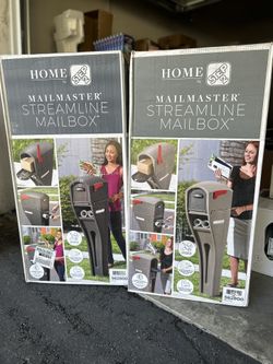 Step2 MailMaster Streamline Large Resin Overpost Mailbox and Post Combo 