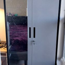 A Beautiful Steel Almirah with lock (storage cabinet) on sale