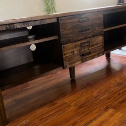 TV stand w/ storage and two drawers! 