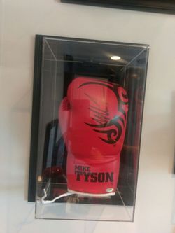 Mike Tyson Signed Boxing Glove and Case