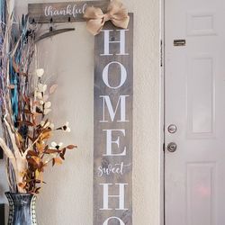 Home sweet home sign. Wood sign, home decor