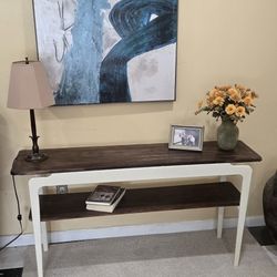 Solid Wood Floating Top Console 