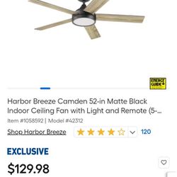 Ceiling Fan  ($60)