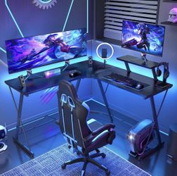 L Shaped Desk For Gaming, Work, School 