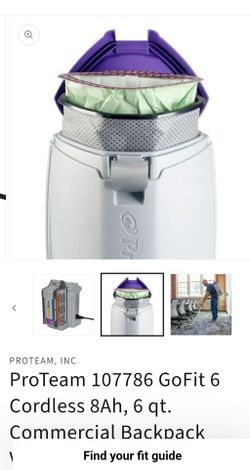 ProTeam GoFit 6 Cordless Backpack Vacuum