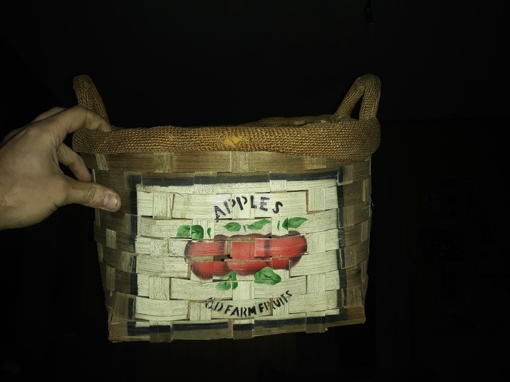 Apple Old Farm Fruit Basket Make Offer  Or May Trade For Musical  Equipment 