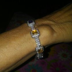Sterling silver bracelets. Icedout Real Stone