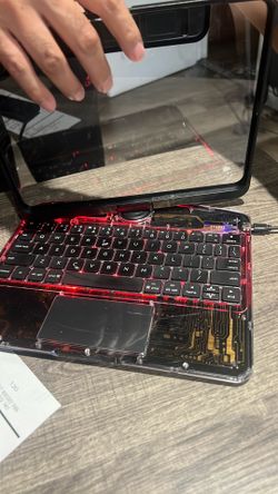 Clear case keyboard